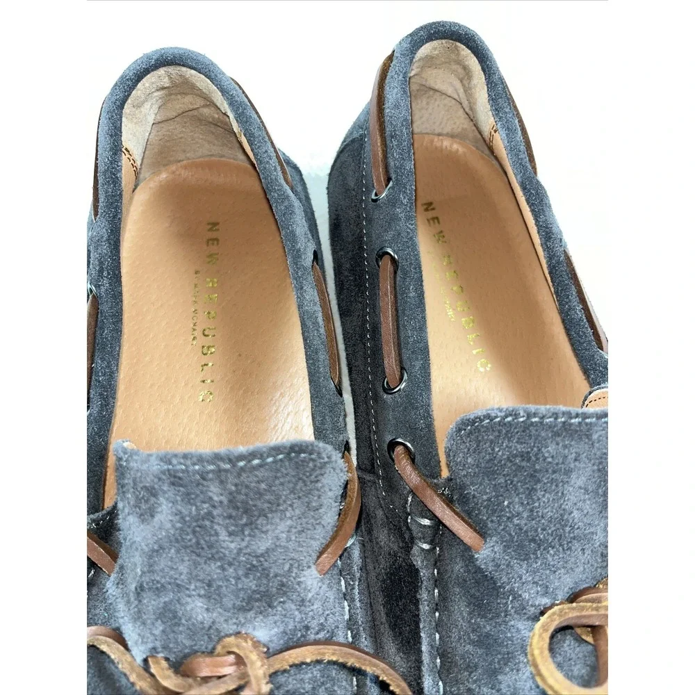 NEW REPUBLIC Flynn Boat Suede Casual Gray Shoe Size 11‎ Mocasines Comfort Style
